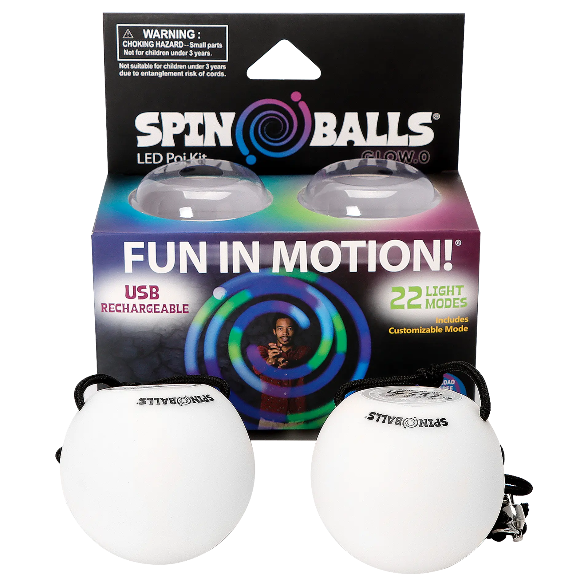 Glow. 0 LED Rechargeable Poi Set - Glow Play