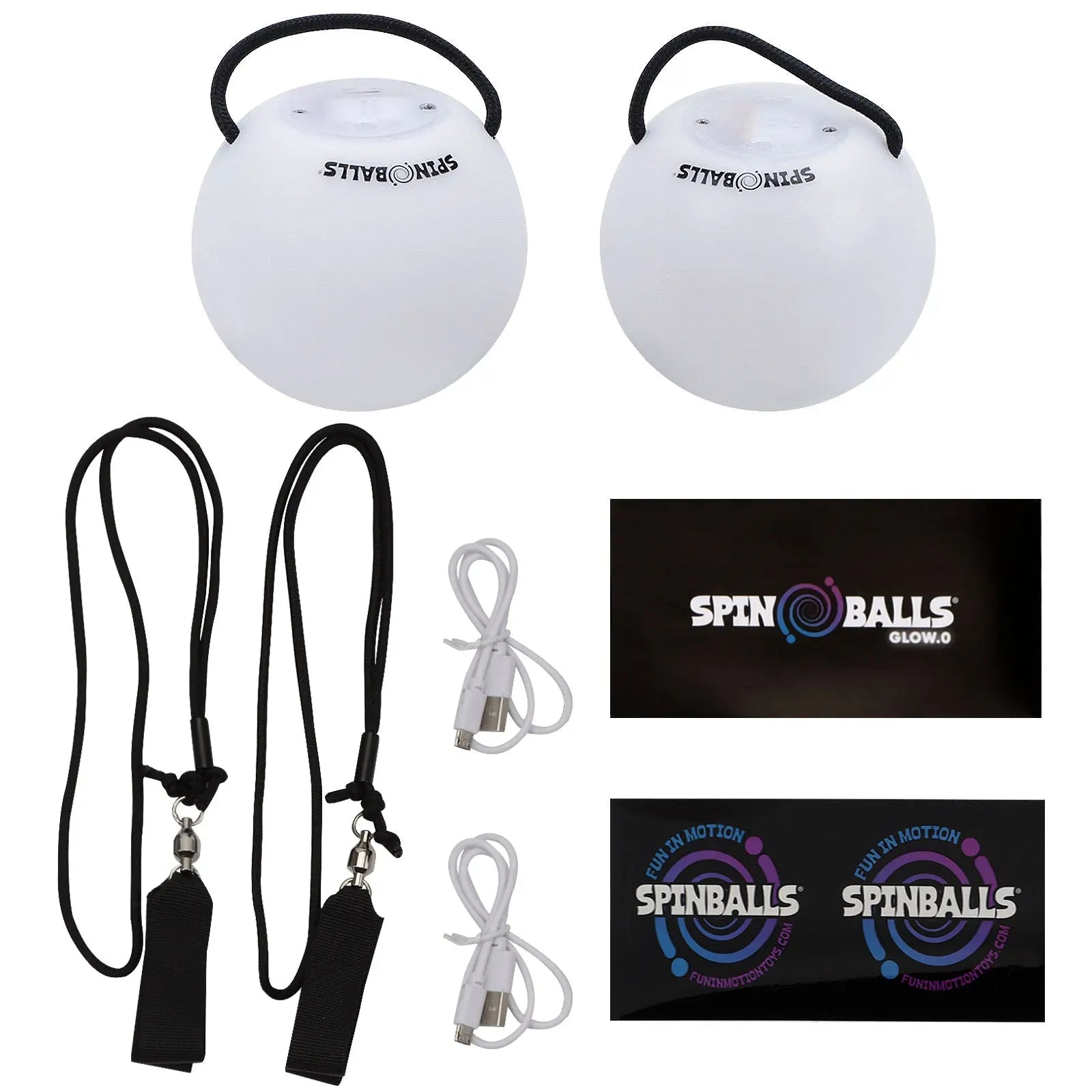Glow. 0 LED Rechargeable Poi Set - Glow Play