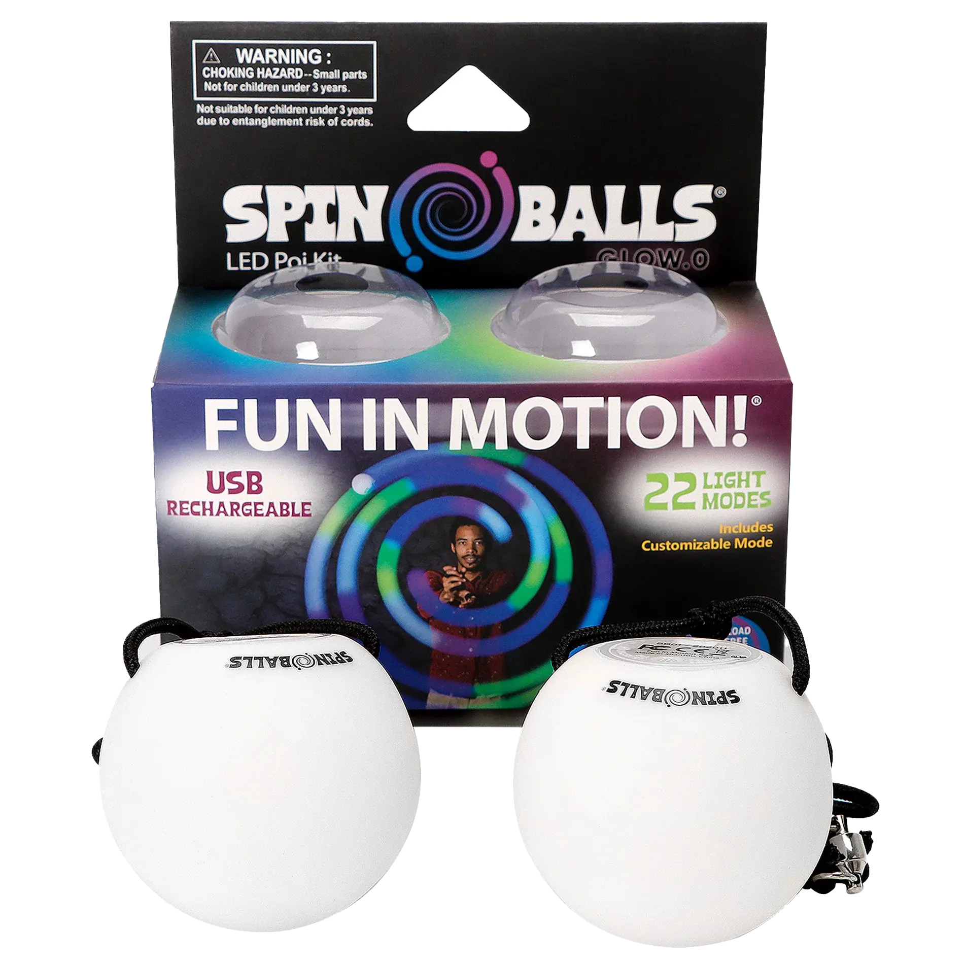 Glow. 0 LED Rechargeable Poi Set - Glow Play
